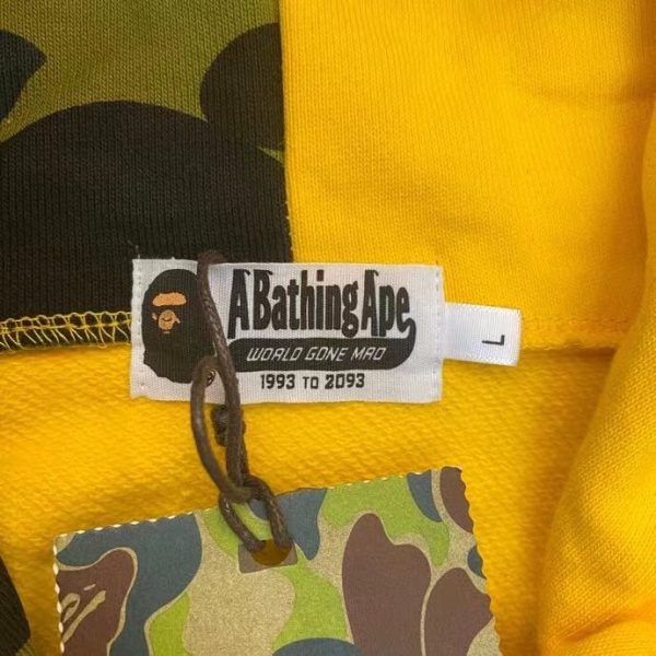 Bape – Hoodie – Shark Yellow