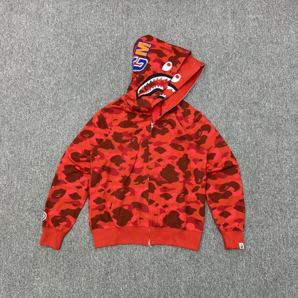 Bape – Hoodie – Shark Red