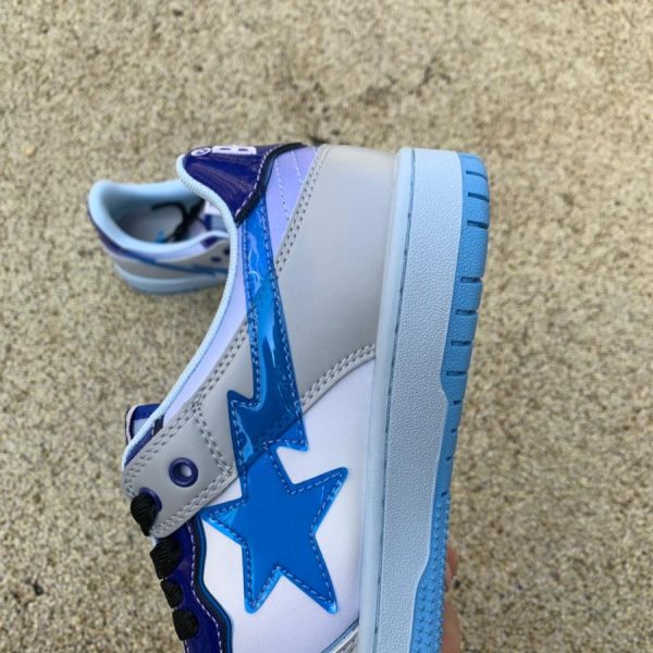 A Bathing Ape Bape Sta Patent Leather White Red (Copy)