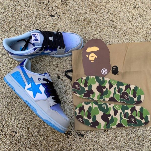 A Bathing Ape Bape Sta Patent Leather White Red (Copy)