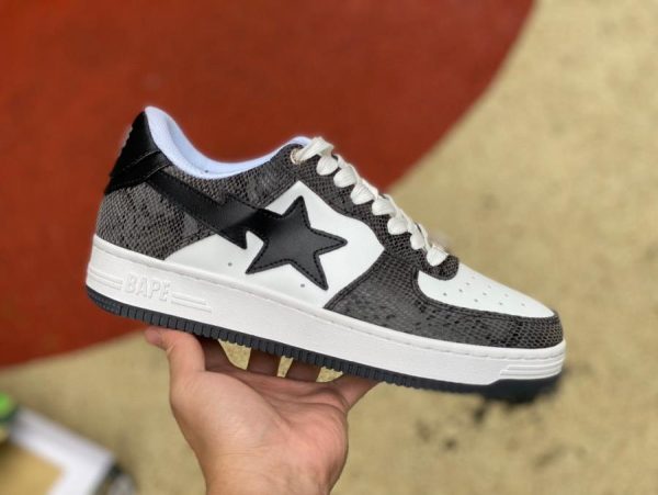 A Bathing Ape Bape Sta Snake Skin Black