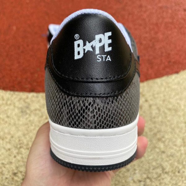 A Bathing Ape Bape Sta Snake Skin Black