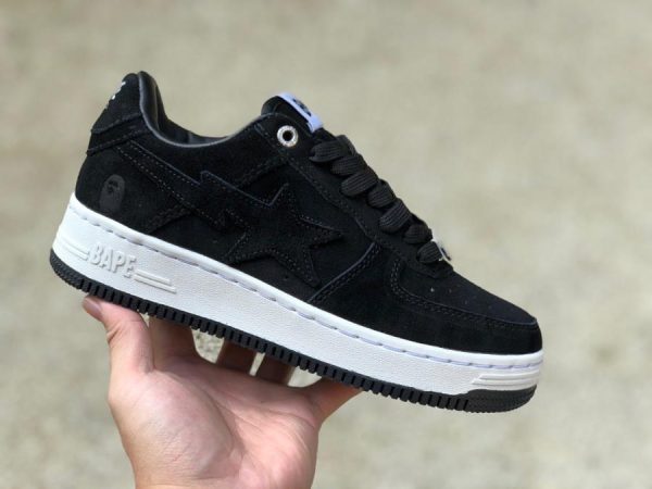 A Bathing Ape Bape Sta Black Suede