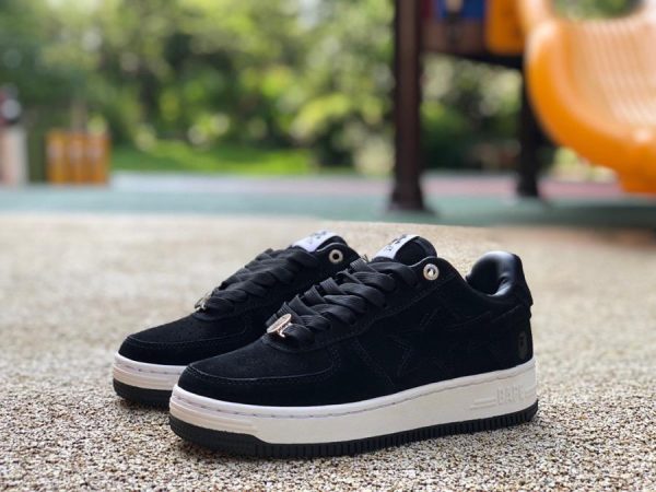 A Bathing Ape Bape Sta Black Suede