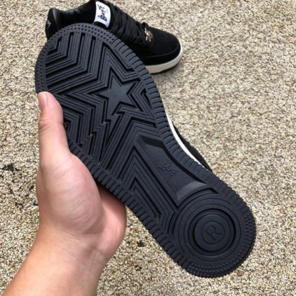 A Bathing Ape Bape Sta Black Suede
