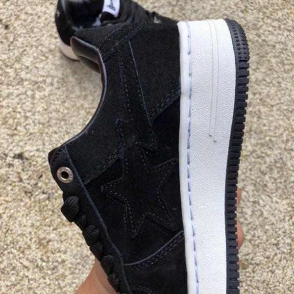 A Bathing Ape Bape Sta Black Suede