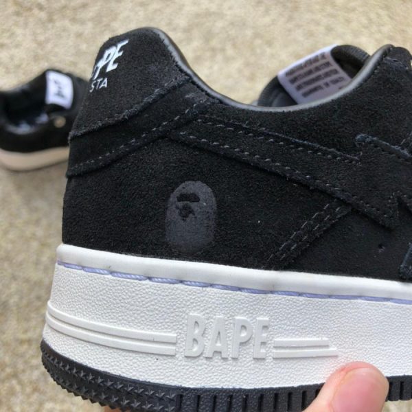 A Bathing Ape Bape Sta Black Suede