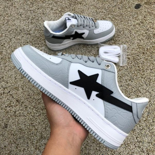 A Bathing Ape Bape Sta Low Grey Black