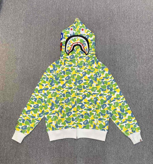 Bape – Hoodie – Green / Yellow