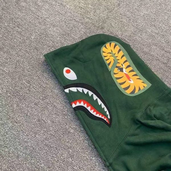 Bape – Hoodie – Shark Drak Green