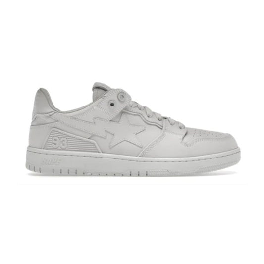 A Bathing Ape Bape SK8 Sta Triple White Nubuck