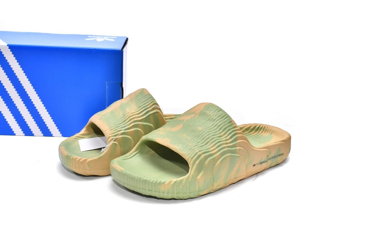 adidas originals Adilette 22 Slides Magic Lime Desert Sand