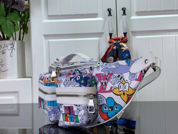 chest bag waist bag graffiti LV