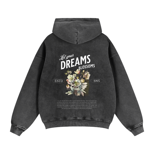 Zip-Through Boxy Fleece Hoodie