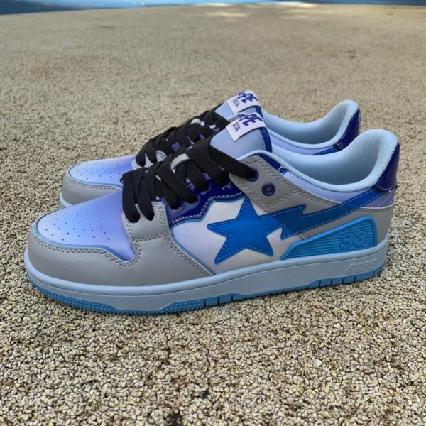 A Bathing Ape Bape Sta Patent Leather White Red (Copy)