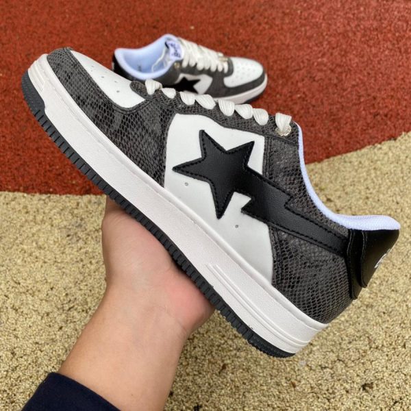 A Bathing Ape Bape Sta Snake Skin Black
